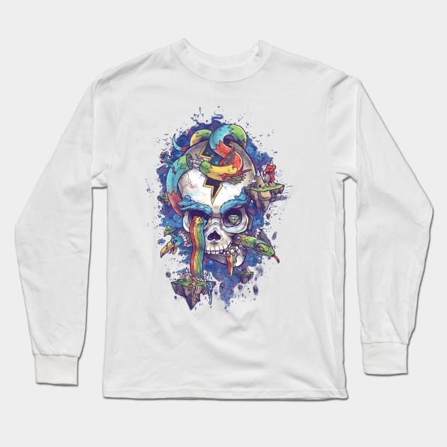 Strangely Familiar Long Sleeve T-Shirt by Demented